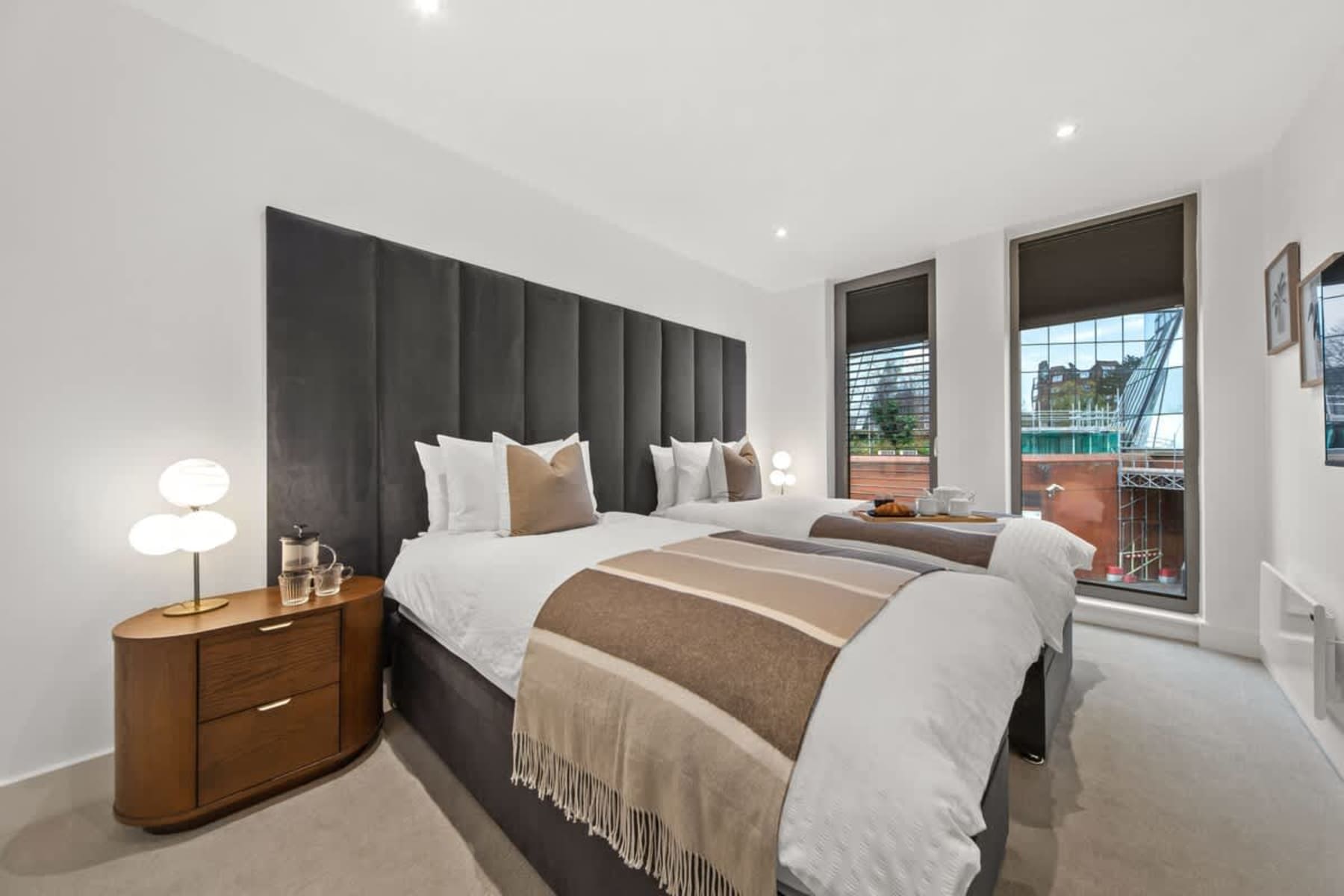 King-size bedroom at Atlas House Eight, Harrogate