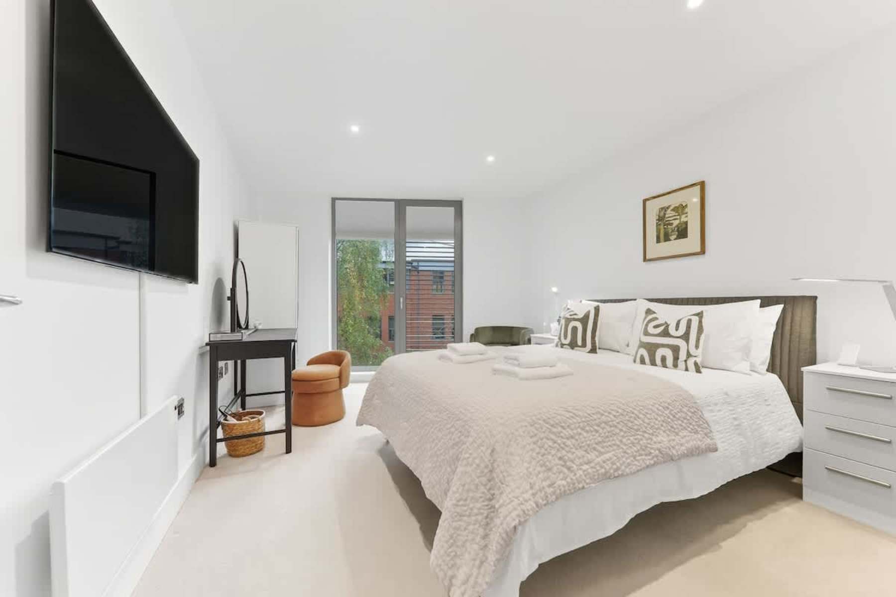 King-size bedroom at Atlas House Sixteen, Harrogate