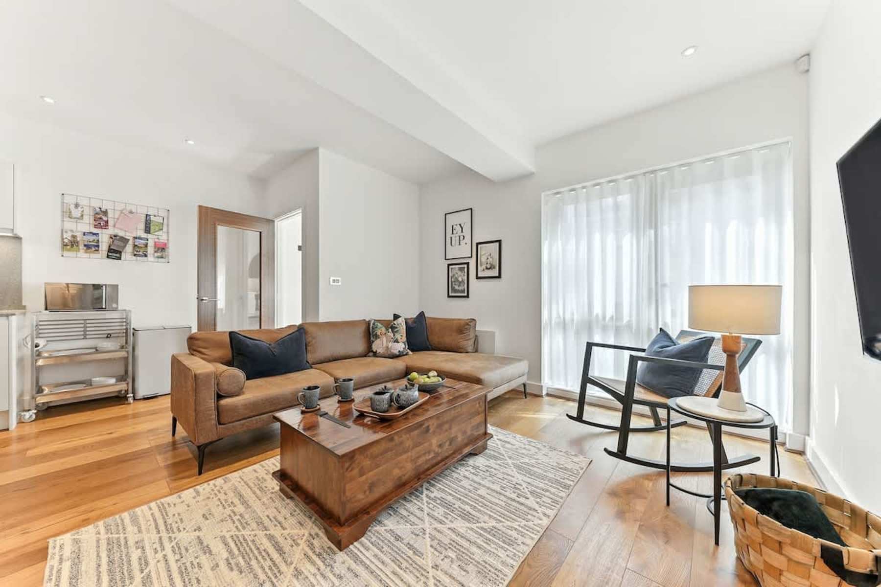 Living room at Springfield Two, a two-bedroom apartment in central Harrogate